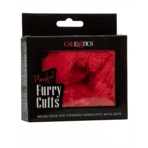 Furry Cuffs Metal Faux