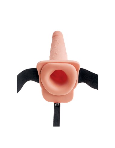 9 Hollow Squirting Strap Onm With Balls - Image 3