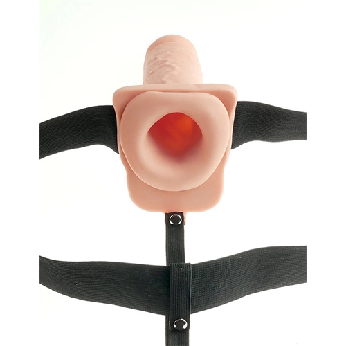 11 Hollow Rechargeable Strap On With Balls - Image 3