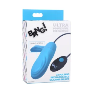 7 X Pulsing Rechargeable Silicone Bullet