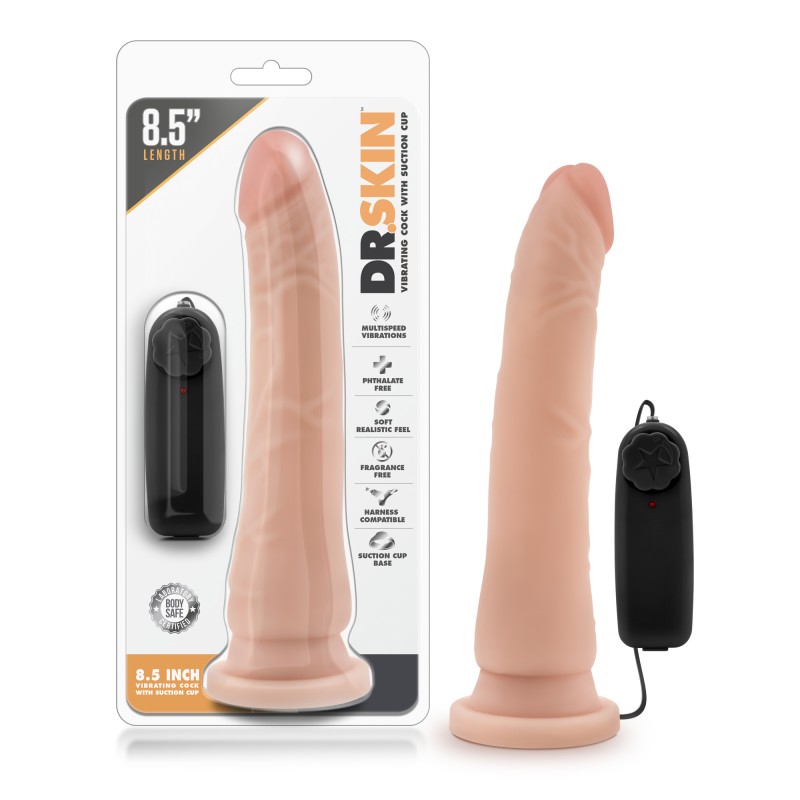 8.5 Inch Vibrating Cock With Suction Cup